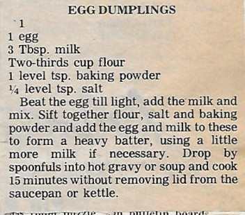 Egg Dumplings