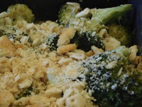 Broccoli Casserole Saltine top